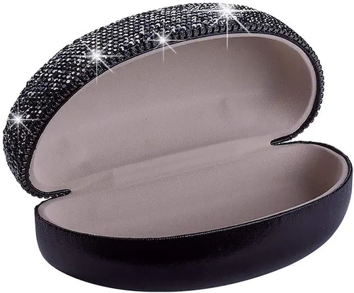 Vista 6 de XianghuangTechnology - Funda rígida para gafas de sol con cristales brillantes