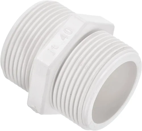 Vista 11 de M METERXITY Paquete de 4 accesorios de tubería de rosca macho de PVC – conector de manguera adaptador de rosca macho hexagonal G1/2, adaptador
