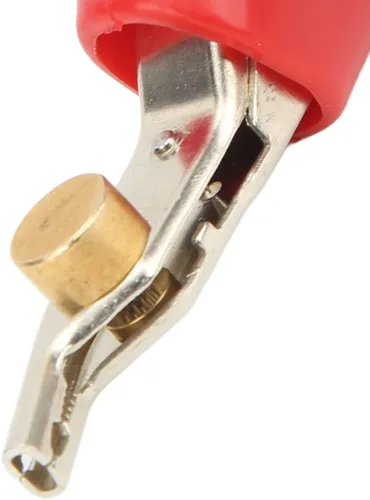 Vista 9 de Pinzas de cocodrilo de metal, abrazadera de clip de cocodrilo para conector surtido, abrazadera de batería eléctrica con aguja, pinzas de cocodrilo