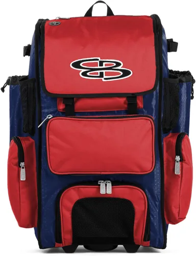 Vista 111 de Boombah Rolling Superpack - Bolsa para equipo de béisbol/sóftbol, varios colores, mango telescópico y capacidad para 4 murciélagos, versión