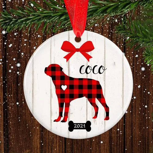 Vista 15 de Adorno de Navidad para mascotas, adorno de Beagle, regalos para amantes de mascotas, regalo conmemorativo para mascotas, recuerdo de Beagles