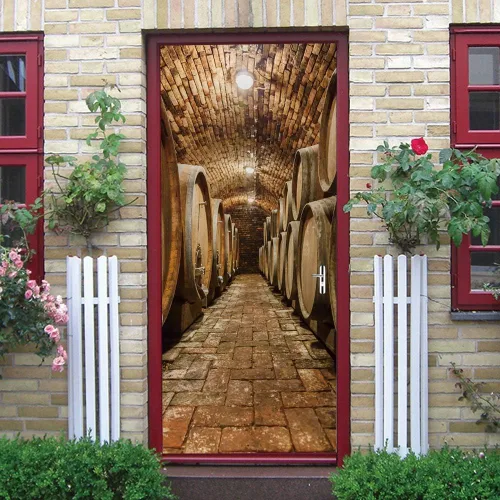 Vista 155 de Calcomanías 3D para puerta, murales para despegar y pegar, papel tapiz de caballo, calcomanías autoadhesivas extraíbles de PVC, impermeable, póster