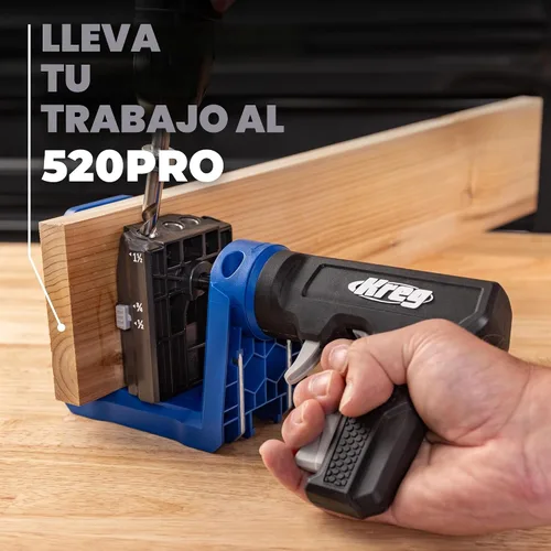Vista 6 de Kreg Plantilla para Huecos de Bolsillo - KPHJ520PRO2 - Nuevo Modelo - Herramienta Premium para Carpintería y Trabajos en Madera - Para