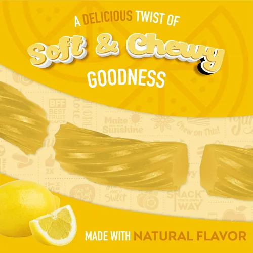 Vista 6 de Wiley Wallaby Lemonade Licorice Candy, Soft & Chewy, 7.05oz, 1Pk