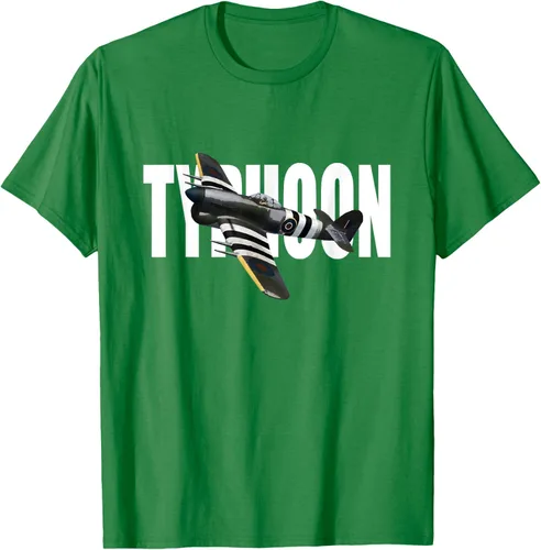 Vista 56 de RAF Hawker Typhoon WW2 Fighter Aircraft T-Shirt