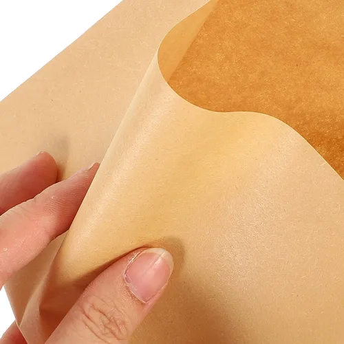 Vista 2 de Kichvoe 100 bolsas de papel a prueba de grasa, bolsa de bocadillos, bolsas de pan de papel, bolsas de papas fritas, bolsas de compras de papel