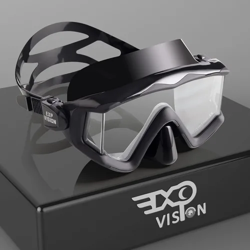 Vista 9 de Máscara de buceo Pano 3 para adultos, máscara de esnórquel de vidrio templado, máscara de natación antivaho sin fugas, gafas de natación con Azul