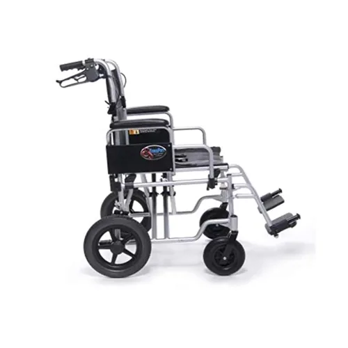Vista 6 de Everest & Jennings - Silla de ruedas de transporte bariátrico, silla plegable extra ancha con asiento de 24 pulgadas para adultos y personas mayores