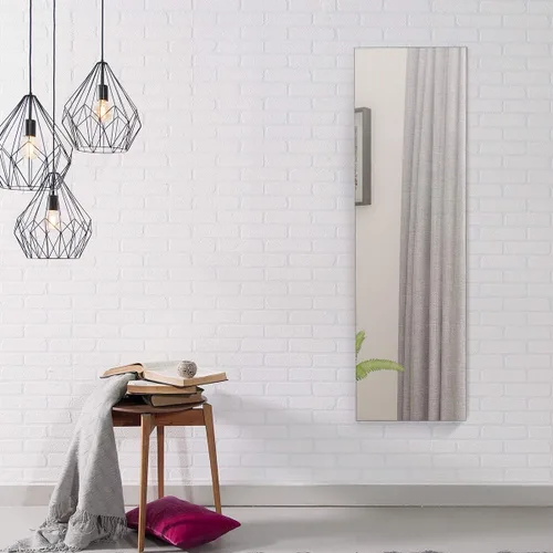 Vista 3 de GOFLAME Armario de joyería montado en la puerta, espejo de longitud completa sin marco de 47.5 pulgadas con almacenamiento y luces LED, organizador