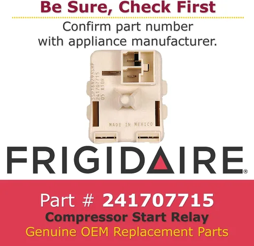 Vista 2 de Frigidaire 241707715 - Relé de arranque de compresor original OEM para refrigeradores