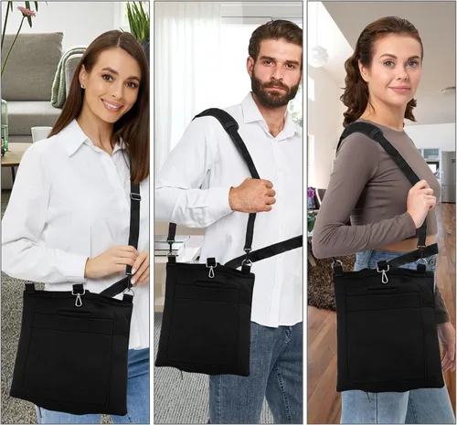 Vista 6 de Foley - Soporte para bolsa de catéter de 67.6 fl oz, fundas para bolsa de catéter con cremallera y correa ajustable, impermeable y discreto