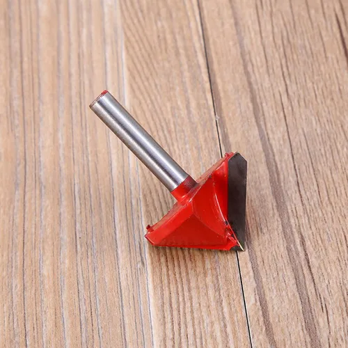 Vista 5 de V Router Bit 3D V Router Bits Tratamiento y ranurado Bits Forma Fresado Cuchillo Cortador de Madera CNC Grabado Router Bit 1/4