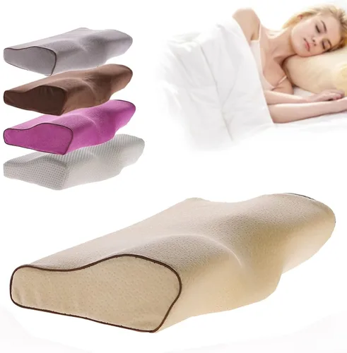 Vista 8 de Almohadas ortopédicas para el cuello para aliviar el dolor, dormir de lado, almohada cervical cervical de espuma viscoelástica, almohadas cervicales