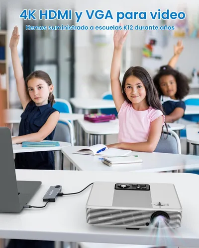 Vista 3 de ikling Hub USB C, adaptador USB C 9 en 1 con 4K USB C a HDMI, VGA, Gigabit Ethernet, 100 W PD, 2 USB-A 5 Gbps, lector de tarjetas MicroSD/SD, base