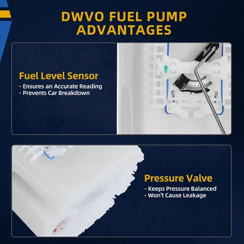 Vista 8 de DWVO Bomba de combustible compatible con Chrysler Town&Country 3.8L 4.0L V6 2008-2010, Dodge Grand Caravan 3.8L 4.0L V6 2008-2010, Chrysler