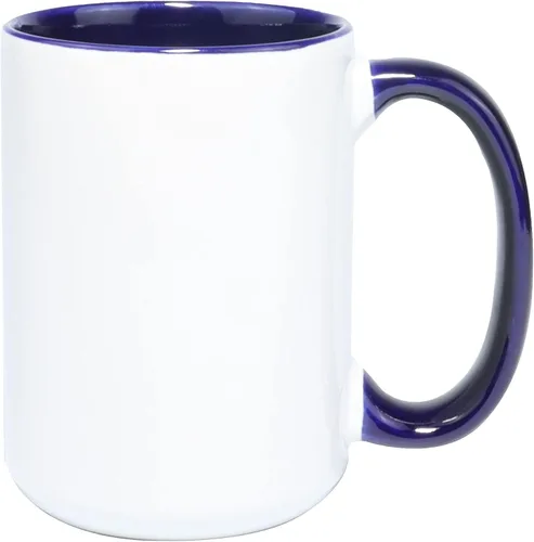 Vista 3 de Taza de café de cerámica por sublimación de 15 onzas, 12 colores surtidos, caja de 24 colores variados (12 Assorted colors)