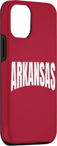 Vista 3 de Funda local tradicional para iPhone 15 Minimal Arkansas Rojo Blanco Fayetteville AR