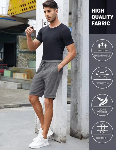 Vista 4 de SPECIALMAGIC Men's Shorts Casual Running Shorts Workout Gym Shorts Mens Shorts Athletic