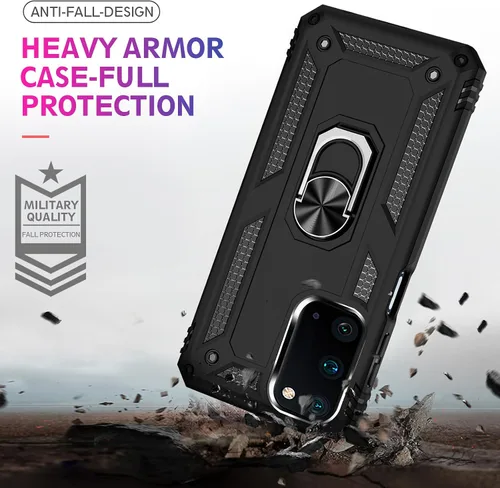 Vista 2 de Para Samsung Galaxy S20 FE 5G Funda con protector de pantalla, Funda protectora Galaxy S20 FE de grado militar resistente a golpes de uso intensivo