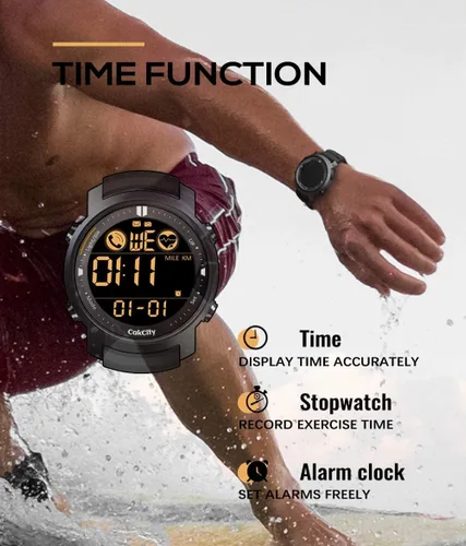 Vista 6 de CakCity Relojes deportivos digitales impermeables para hombre