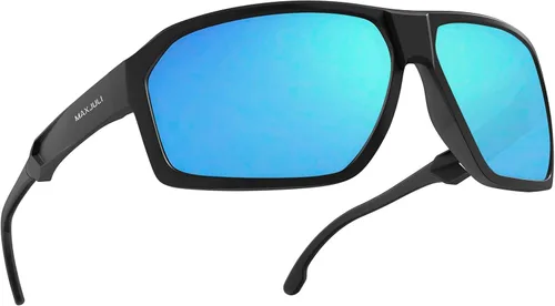 Vista 5 de MAXJULI Sports Polarized Sunglasses for Big Heads Men Women Rectangular Square Frame Glasses 82098210