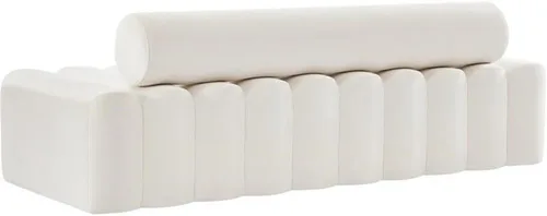 Vista 3 de Pemberly Row Sofá tapizado moderno/contemporáneo de terciopelo crema