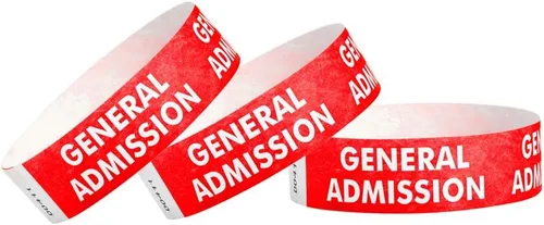Vista 9 de 500 pulseras Tyvek de admisión general azul Wristco para eventos Cómoda pulsera Tyvek resistente al agua y al desgarro para eventos, conciertos