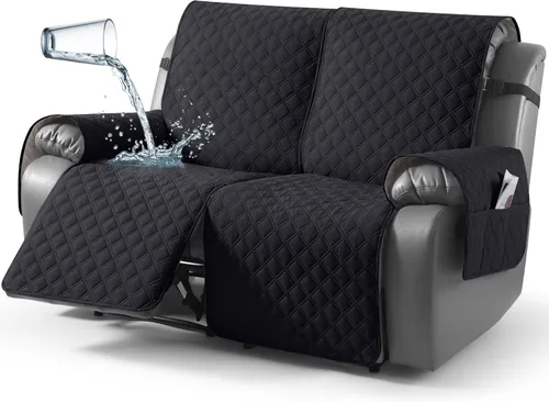 Vista 19 de TAOCOCO - Funda antideslizante para silla reclinable, funda para sofá, funda para silla reclinable pequeña con correas elásticas, protector