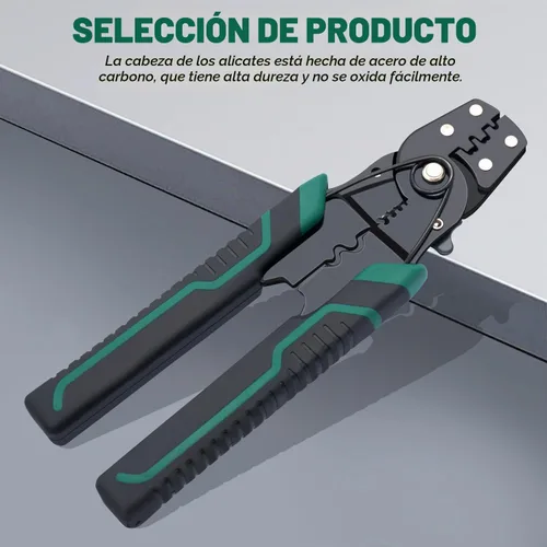 Vista 7 de Twidec/Herramienta de crimpado de alambre con pelacables y cortador, alicates de crimpado multifuncionales, alicates de terminal para conectores
