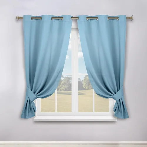 Vista 98 de Superior Cortinas Opacas, Oscurecimiento de Habitación, Dormitorio, Cortinas, Cocina, Acentos de Ventana de Sala de Estar, Bloqueo Solar, Térmico