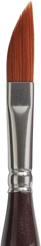 Vista 2 de KINGART Premium Precision 2800-1/4 Dagger Striper Series - Cepillo para artista, ámbar sintético Taklon, mango ergonómico corto cómodo, para pintura