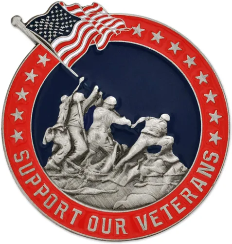 Vista 26 de PinMart Pin de veterano – Pin patriótico americano de solapa o sombrero – Orgulloso de ser retirado ejército, marina, fuerza aérea o cuerpo