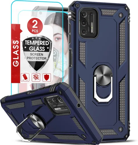 Vista 361 de LeYi Funda para Samsung Galaxy A05 (no compatible con A05S) con protector de pantalla y protector de lente de cámara, funda resistente de grado Negro