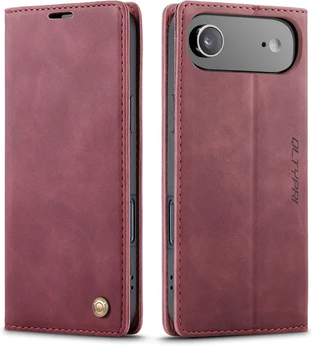 Vista 86 de QLTYPRI Para iPhone Air Case Wallet Con Tarjetero, Vintage PU Cuero Kickstand Cierre Magnético A Prueba De Golpes Folio Libro Funda Para IPhone 17