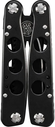 Vista 2 de Smith & Wesson Multiherramienta de acero inoxidable de 6.5 pulgadas con 14 funciones con abrebotellas, alicates, destornilladores y funda