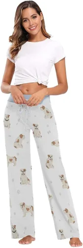 Vista 6 de vvfelixl Pantalones de pijama para mujer, yoga, pastor alemán, ropa de dormir, ejercicios, ropa de dormir