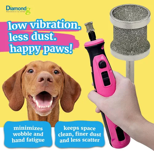 Vista 7 de Diamondg Broca para molinillo de uñas para perro, 1 paquete – Compatible con Dremel, broca de diamante para uñas de mascotas con cuerpo de grano 60