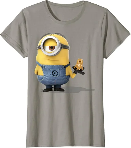 Vista 80 de Camiseta Despicable Me Minions Holding A Ginger Bread Minion Retrato Pequeña