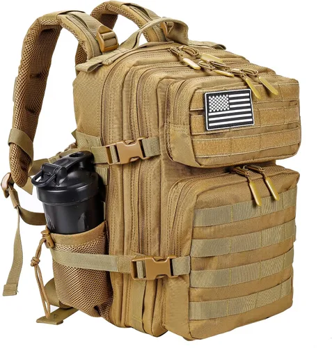 Vista 42 de LHI Mochila Militar Táctica para Hombres y Mujeres 25L/35L Mochila de Asalto del Ejército Bolsa Mochila Pequeña con Portabotellas