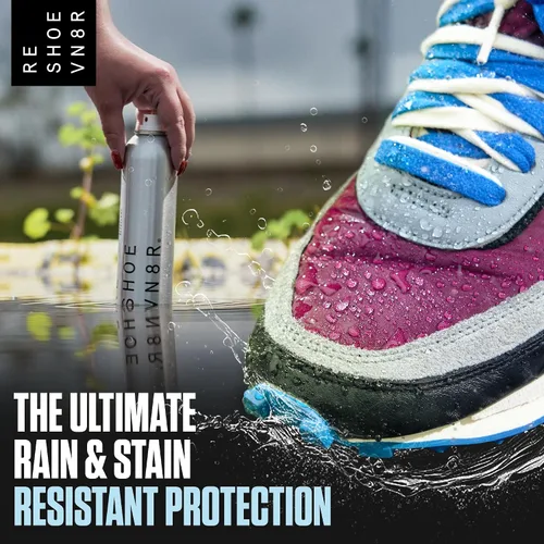 Vista 9 de RESHOEVN8R Spray impermeable para zapatos - Protector de lluvia y manchas