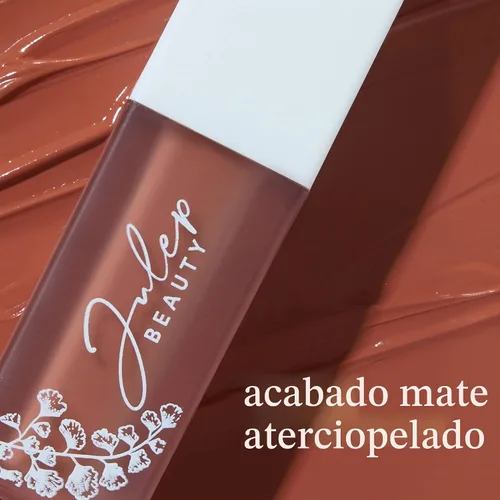Vista 3 de Julep It's Whipped Matte Lip Mousse - Airy Taupe - Lápiz labial líquido de larga duración - Acabado aterciopelado que no se seca - Manteca de karité