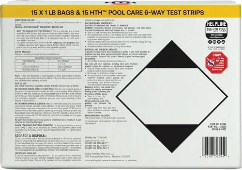 Vista 2 de HTH 52046, Pool Care Shock Advanced, paquete de 15