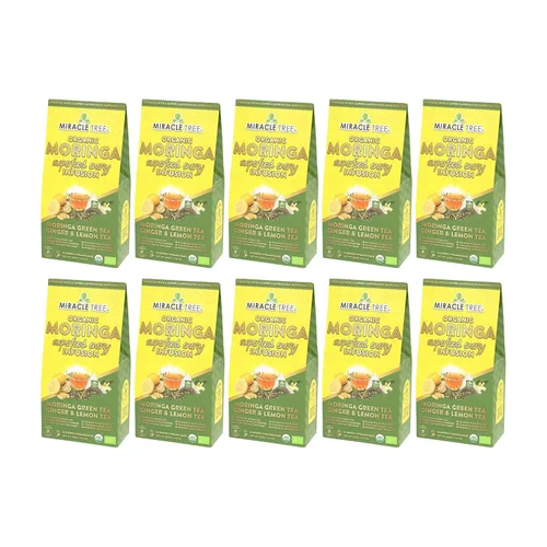 Vista 17 de Miracle Tree 's Energizing Moringa Infusion - Chai Mezcla súper cafeína Alternativa de café saludable, perfecta para concentrarse Certificado