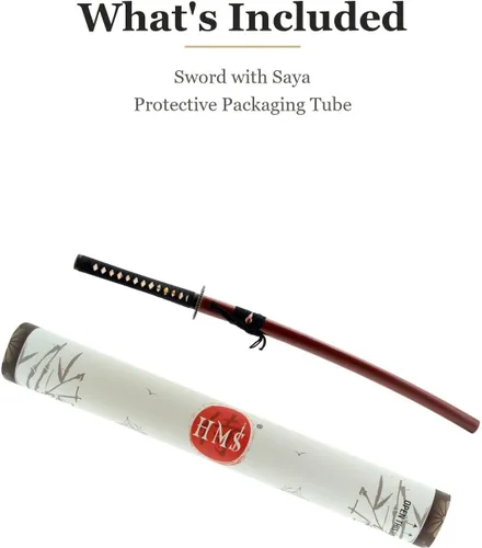 Vista 7 de Handmade Sword - Espada Katana Samurai funcional, acero al carbono 1045, templado con calor forjado a mano, espiga completa, afilada, rueda imperio