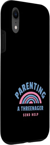 Vista 3 de Threenager Parenting 3 Year Old Kid Case for iPhone XR