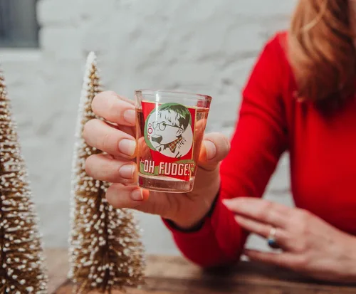 Vista 3 de A Christmas Story Quotes - Mini vasos de vaso de whisky de 2 onzas, juego de 4