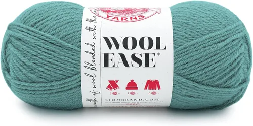 Vista 32 de Lion Brand Yarn, Wool-Ease - Ovillo de punto y ganchillo color rosa, 1