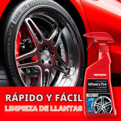 Vista 2 de Mothers Limpiador espumoso de ruedas y neumáticos, 24 onzas (05924)