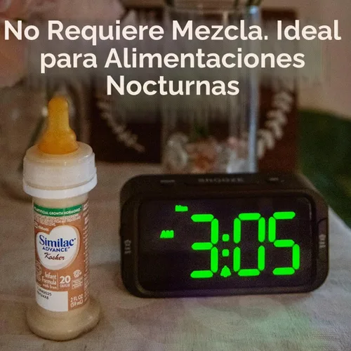 Vista 6 de Similac Advance Kosher - Fórmula infantil con hierro, 2 onzas líquidas, 4 botellas (paquete de 2 = 8 botellas) a base de leche, lista