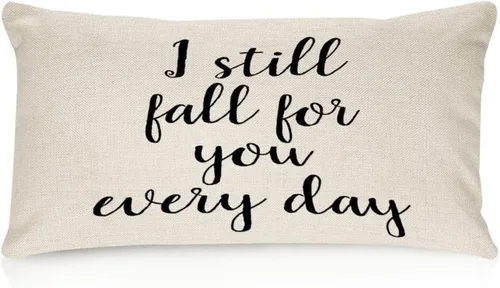 Vista 47 de Better When We are Together - Fundas de almohada lumbar de 12 x 20 pulgadas con citas divertidas de algodón y lino para sofá, decoración de sala